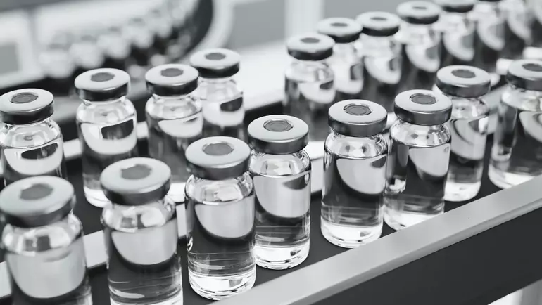 Vaccine production in a pharmateucial factory