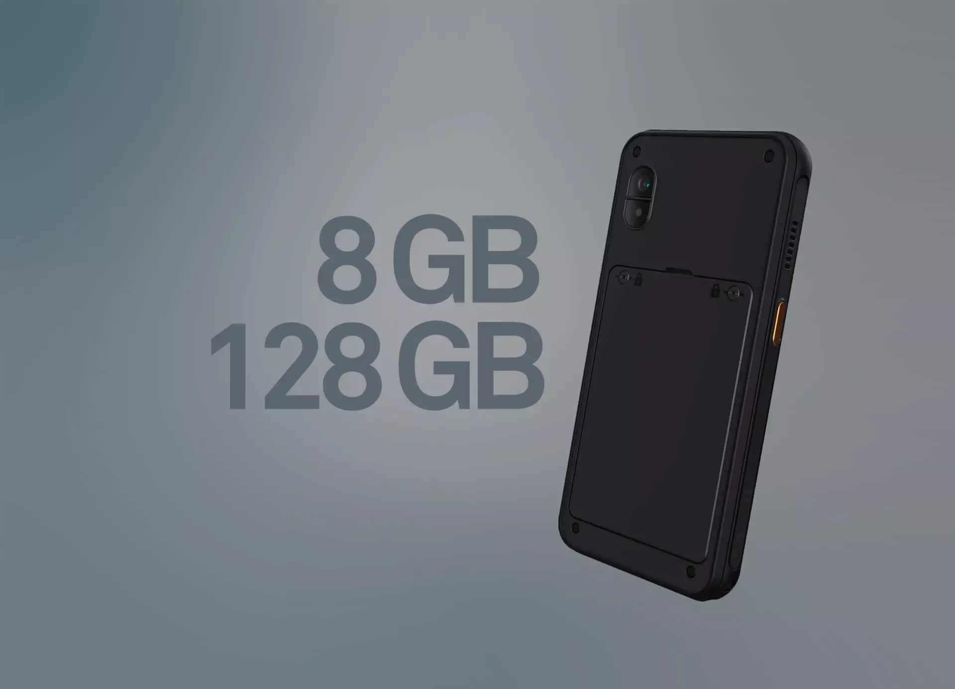 BARTEC SP9 EX1 Smartphone back view with background